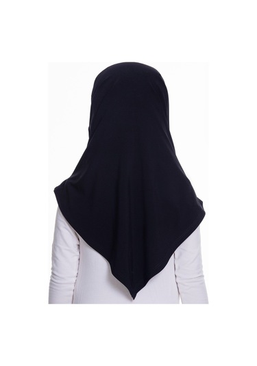 Lacivert Pratik Hazır Geçmeli Çocuk Tesettür Bone Sandy Kumaş Ken Lacivert