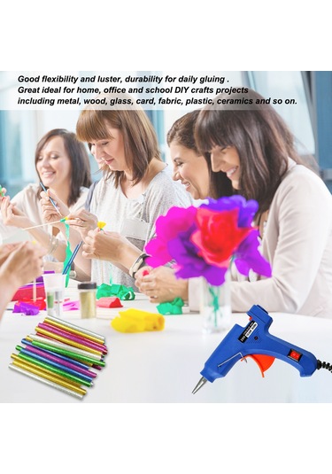 Konesam 50 Adet 7mm X 100mm Renkli Isı Macunu Çubukları - 20w Isı Makinesi İçin El İşleri, Sanat Ve Kraft Malzemeleri İçin Lojistik Ve Stabilite