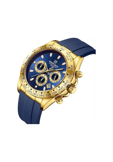 Naviforce Erkek Kol Saati Fonksiyonlu Silikon Kordon 2215 Lacivert