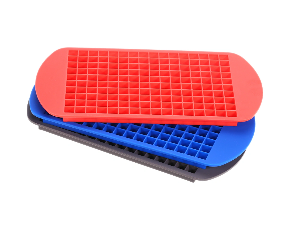 Youtek Yemek Kalitesi Silikon 160 Hücreli Buzluk, Hızlı Dondurma, Blender Uyumlu, Çocuk Dost, Yıkama Kolay Kahverengi Buz Mucu Çok Renkli