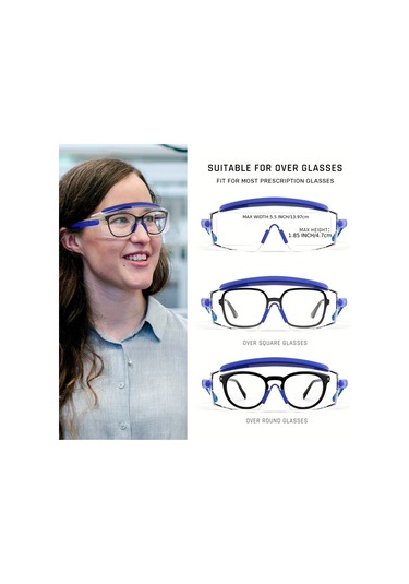 Willowhaven 1 Adet Laıyıke Pembe Anti Fog Emniyet Gözlüğü, Çizilmeye Dayanıklı Cam, Ayarlanabilir Çerçeve