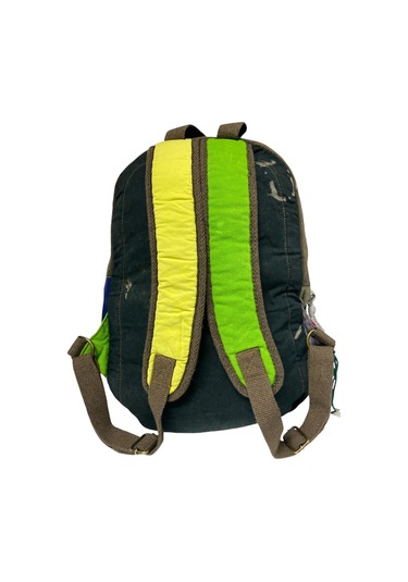 Kaliteli Vintage Disayn Sırt Gezi Çantası New Patchwork 5017 Yeşil
