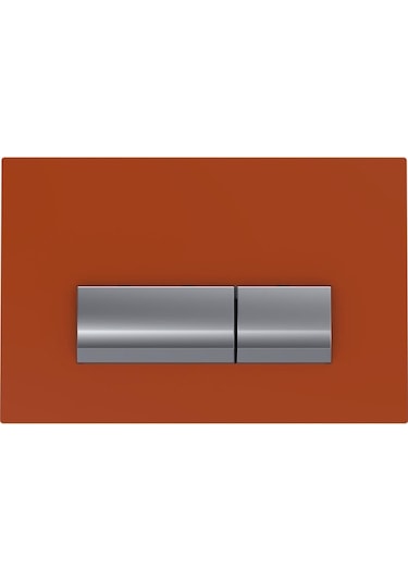 Bocchi Vivente Gömme Rezervuar Kumanda Paneli Metal Cam Turuncu 8