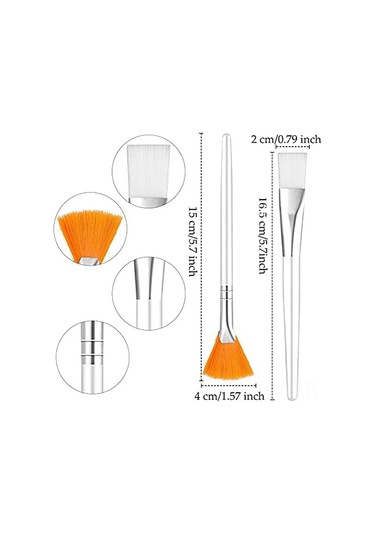 Youtek 20'li Profesyonel Fırça Seti - 8 Yelpaze Ve 12 Düz Uçlu Makyaj Fırçası