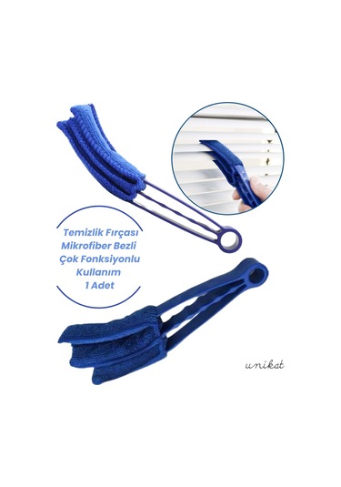 Oto Klima Ve Havalandırma Temizlik Fırçası - Mikrofiber Bezli - Çok Fonksiyonlu Kullanım 1 Adet