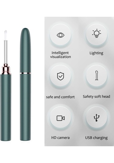 Flybuy Kablosuz Kulak Endoskop - Doktor Kontrolü İçin, Wifi Hd, Usb Şarjlı
