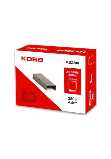 Kobb Kbz208 8mm 2500 Adet 200 Serisi Ağır Hizmet Tipi Zımba Teli