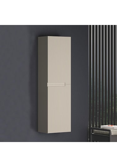 Orka Moonlight 40 Cm Mdf Mat Vizon Banyo Boy Dolabı Krem