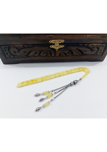 Orjinal Kesme Kaya Damla Kehribar Tesbihölçü:5 X10