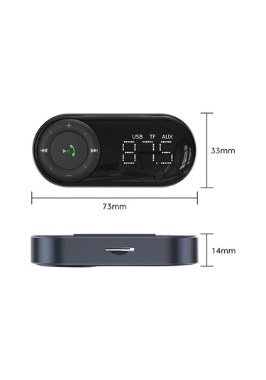 Sones Araç Bluetooth 5.2 Ses Alıcı Desteği Kablosuz Arama