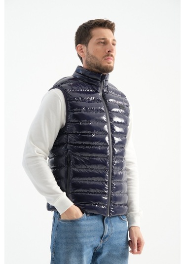 Shooter Sportswear Erkek Parlak Yelek Luxe Bej Lacivert