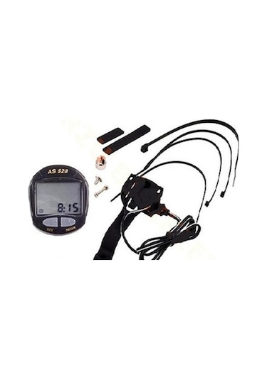 Kilometre Saati Bisiklet As528 8 Fonksiyon Siyah