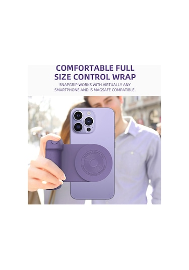 Springsun Manyetik Kablosuz Bt Stabilizörlü Selfie Tutucu & Stand - İphone/android Uyumlu Mor