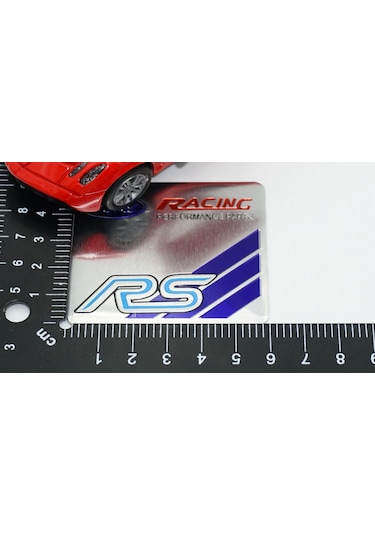 Ford Rs Racing Devolopment Krom Metal 3M Bagaj Plaka Logo Amblem