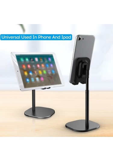 Pazly Alüminyum Uzatmalı Telefon Ve İpad Uyumlu Askılığı - Ayarlanabilir, Kaymaz Taban