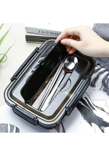 Globalbloom Pembe 3 Bölmeli Sızdırmaz Paslanmaz Çelik Yemek Kutusu Öğrenci Ofis Pembe