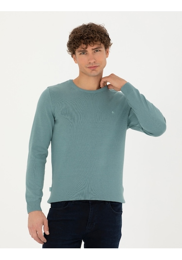 Pierre Cardin Erkek Koyu Mint Triko Kazak 50270179-vr152 Koyu Mint Yeşili