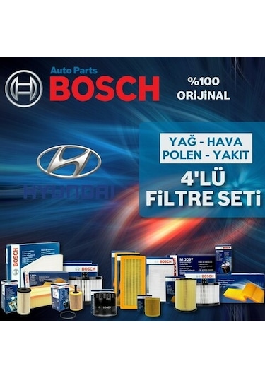Hyundai I30 1.6 Crdı Bosch  Filtre Bakım Seti 2012-2016 (495301615)