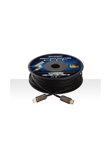 Geratech 4K-8K 48Gbps Hdr Optik Hdmi 2.1. Kablo 10 Mt