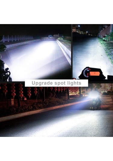 Ebitda 60w Super Parlak Motosiklet Farı - 3 Modlu, Su Geçirmez, Kolay Montaj Yeni Tasarım