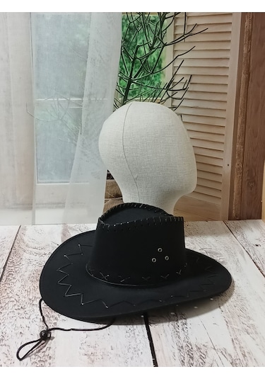 İşnar Moda Aydmr Aksesuar Kovboy Şapka Siyah