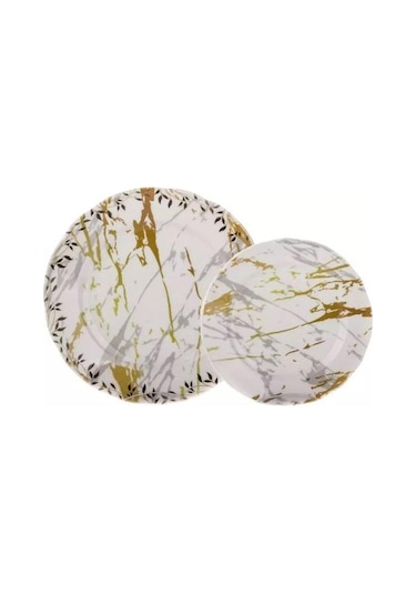 Tulu Porselen Kar Db1255 7 Parça Pasta Seti Çok Renkli