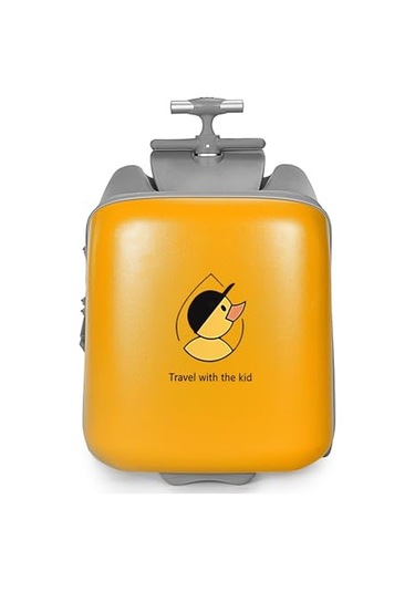 Çocuk Seyahat Valizi, Oturaklı, 35l Kabin Boyu, Renkli Ve Eğlenceli, Tucklebery Kids Sarı Sarı