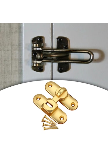 Suntek Ahır Kapı Kilidi Mandalı Oda Yatak Odası Banyo Altın
