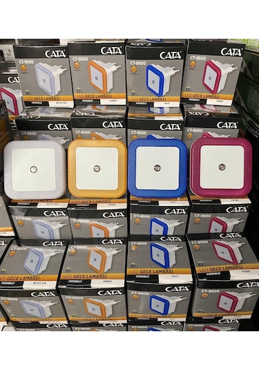 Ct-9500 Led Gece Lambası Fotoselli Led Otomatik Yanan Led Lamba(524562065) Mavi