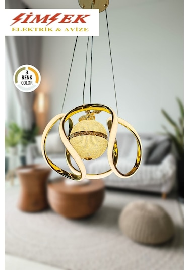 Yeni Nesil Led Avize Altın - Gold