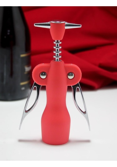 Kenpazar Paslanmaz Çelik Tirbuşon Açacak Kırmızı Şarap Açacağı Çok Renkli