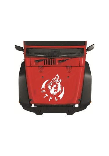 Göktürkçe Türk Sticker Göktürk Kurt Sticker Araç Sticker (367350174)