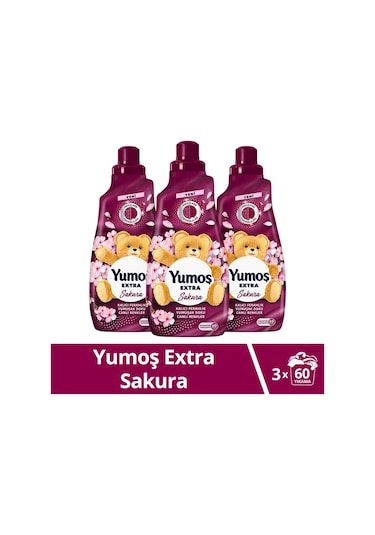 Yumoş Extra Konsantre Yumuşatıcı Sakura 3 x 1440 ML