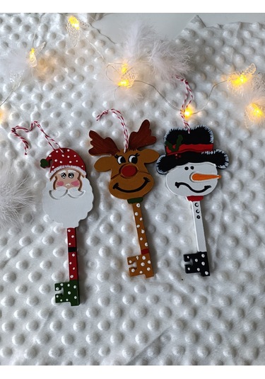 Geyik Anahtar Tılsım Noel Süslemeleri Noel Ağacı Asma Geyik Akses