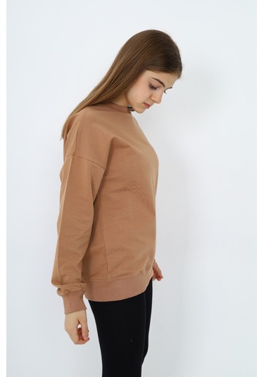 Toontoy Kız Çocuk Sweatshirt Kahverengi