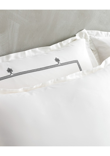 Madame Coco Lilas King Size Nakışlı Nevresim Takımı - Saten Nt0000000113kıng Sıze-antrasit Antrasit