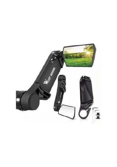 Xbyc 419 360 Dönebilir Katlanabilir Dayanıklı Gidon Boynuzlu Bisiklet Dikiz Aynası