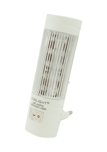 Uzun Led Gece Lambası 0,5W Tasarruflu Işıklı Fişli Düğmeli Gün Iş Çok Renkli