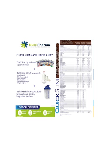 Quick Slim Öğün Tozu, Tropikal Karışık Kutu, 30 Saşe