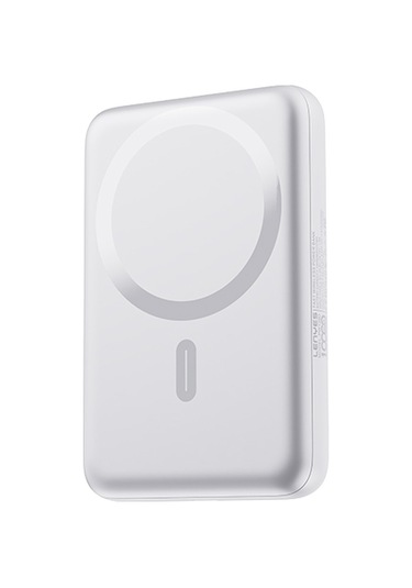 Lenyes PW139D PD 20W 10000 mAh 15 W Ultra İnce Hızlı Şarj Özellikli Wireless Powerbank Beyaz