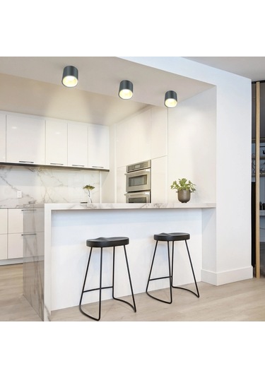 Spot Lamba Led 7W Silindir Siyah-Bakır Duvar Aydınlatma Armatür