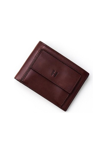 Rigby Erkek Kahve Deri Cep Tasarım Çok Bölmeli Rfid Korumalı Cüzdan Kahverengi