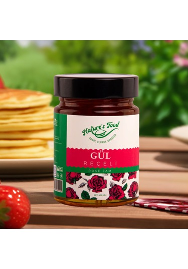 Gül Reçeli Premium Series 400gr %65 Gül Doğal İçerik Doğal Tat Nature's Food