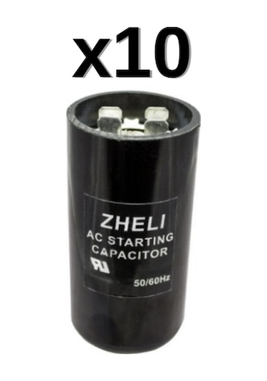 10'lu Zheli 216-259 Μf 46x86 Mm 220 Acv İlk Hareket/kalkış Kondansatörü