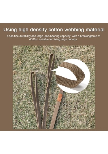 Artfulabode Tenteyi Sabitleme Rüzgar Piknik Kemeri Kalın İpi Hava Geçirmez Çok Fonksiyonlu Çadır Açık Rv Haki