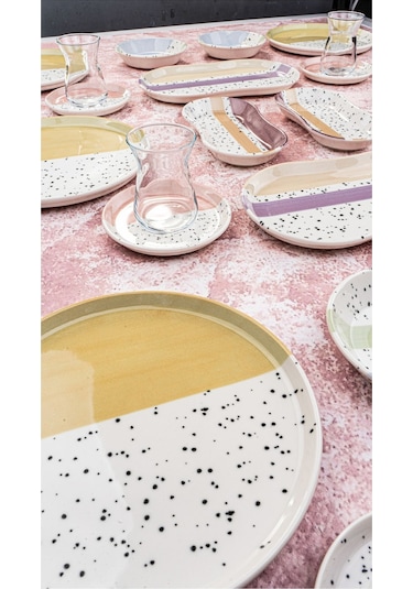 Bambum Lara - 26 Parça Porselen Kahvaltı Takımı Rafael Diğer