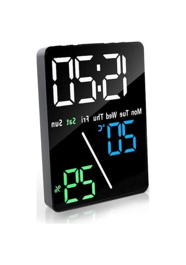 Trendooze Saat, Model Masa Led Küçük Dijital Cm Çift Çalar Başucu, Alarmlı 14,5 Ct