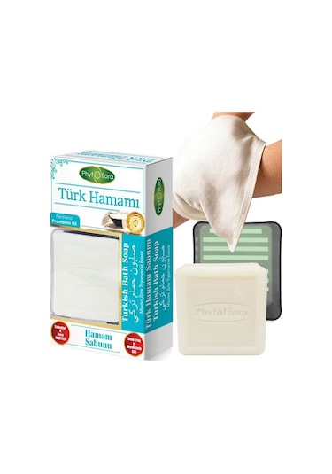 Phytoflora Hamam Sabunu 125 G + Sabunluk + Kese
