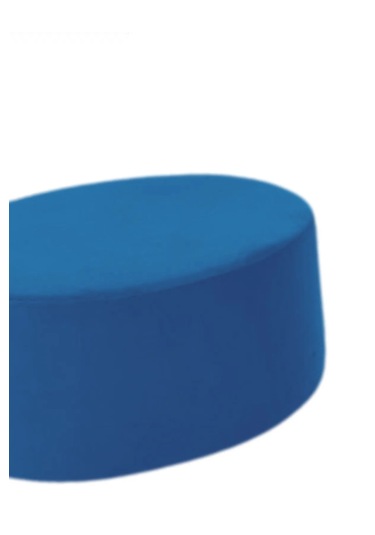 Most Ekol Yuvarlak Sandıklı Orta Sehpa 19 Lacivert Kadife Kumaş