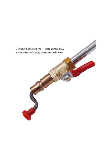 Araba Lastiği El-krank Hızlı Şişirme Çubuğu Metre Olmadan Evrensel Hava Dolum Çubuğu